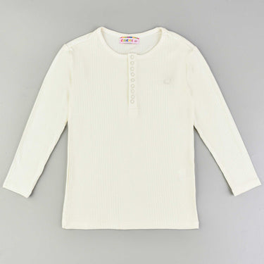3/4 Sleeve Basic Rib Shirt - Kidichic